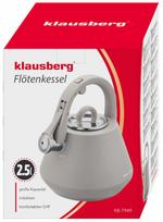 Arbatinukas su švilpuku Klausberg KB 7949, 2.5 l, pilka sp.