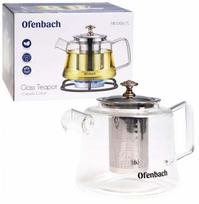 Arbatinukas su sieteliu Ofenbach 100617L, 1.1 l, skaidri sp.