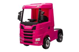 Vaikiškas elektrinis sunkvežimis Scania 500R HL698 4x4, rožinė sp.
