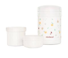 Termosas maistui Miniland Valencia, 700 ml, 0 mėn., plastikas/nerūdijantysis plienas, balta sp.