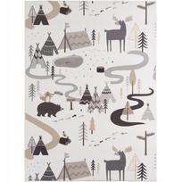 Kilimas vidaus Ayyildiz Coco Forest Adventure, pilka sp./ruda sp./smėlio sp., 170 cm x 120 cm
