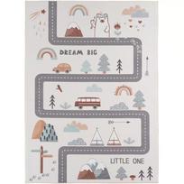 Kilimas vidaus Ayyildiz Coco Town Streets, mėlyna sp./pilka sp./ruda sp., 150 cm x 80 cm