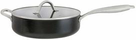 Keptuvė su dangčiu Ambition Qualum Basic Ribs, Ø 28 cm, aliuminis/plienas/stiklas