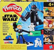 Plastilino rinkinys, su priedais Hasbro Play-Doh Star Wars Squish & Slice Lightsabers, įvairių spalvų, 113 g