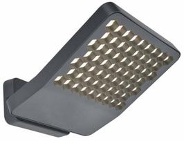 Sieninis lauko šviestuvas Lutec Atlantis, 24W, LED, IP54, tamsiai pilka sp., 20.1 cm x 10.8 cm