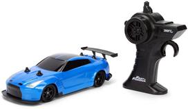 Rc lengvasis automobilis Jada Toys Fast & Furious Drift Nissan GTR 2009, 1:24, mėlyna sp.