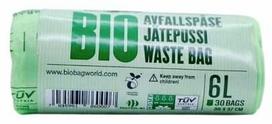 Bio kompostuojami šiukšlių maišai Biobag, 6 l