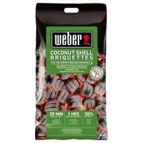 Briketai Weber 18450, kokosų riešutų kiautai, 2 kg, juoda sp.