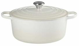 Emaliuotas ketaus puodas Le Creuset 02734336, 34 cm, 12 l, kreminė sp.