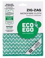 Šluostė, universali Eco Ego Zig-Zag, balta sp./žalia sp., mikropluoštas