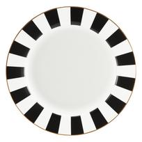 Lėkštė pietų Ambition Ribs, Ø 27 cm, aukso sp./balta sp./juoda sp.