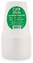 Vienkartinė taurė GoGreen, 350 ml, 10 vnt.
