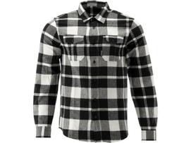Marškiniai vyrams Yato Flannel YT-78813, balta sp./juoda sp., M dydis