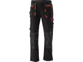 Darbo kelnės vyrams Yato Rebar YT-79364, juoda sp./raudona sp., XL dydis