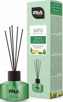 Namų kvapas, kvapiosios lazdelės Erla Sato Green Breath, 50 ml Žalia sp.