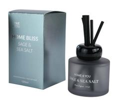 Namų kvapas, kvapiosios lazdelės Home4you Home Bliss Sage & Sea Salt, 100 ml Pilka sp.