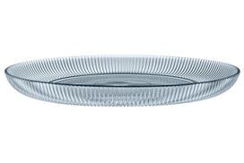 Serviravimo lėkštė Maku 655780, 30 cm x 2.5 cm, 30 cm, Skaidri sp./Mėlyna sp.
