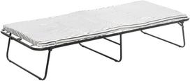 Lova viengulė 4Living, 72 x 182 cm, juoda sp., su čiužiniu, su grotelėmis