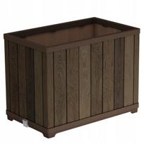 Gėlių vazonas Keter Deco Ractangle Tall, plastikinis, 76 cm x 45.5 cm, riešuto sp.