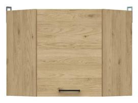 Kampinė pakabinama virtuvės spintelė Junona Line, ąžuolo sp., 60 cm x 60 cm x 57.3 cm