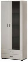 Vitrina Cama Meble Soho, juoda sp./kašmyro sp., 41 cm x 80 cm x 192 cm
