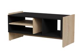 Kavos staliukas Cama Meble Porto, ruda sp./juoda sp., 100 cm x 50 cm x 46 cm