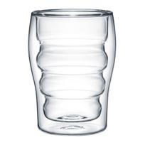Dvigubo stiklo stiklinių rinkinys Ambition Ripple, skaidri sp., 0.35 l