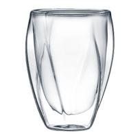 Dvigubo stiklo stiklinių rinkinys Ambition Twist, skaidri sp., 0.3 l