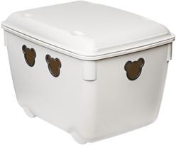 Daiktadėžė su dangčiu, daiktų saugojimo Branq Bear, 40 l, balta sp., 36.8 x 49.5 x 34 cm