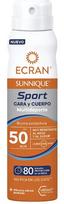 Purškiklis įdegio priežiūrai kūnui/veidui Ecran Sunnique Sport SPF50, 75 ml