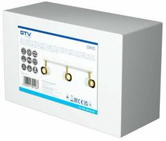 Šviestuvas lubų GTV Orio, GU10, 3 x 50 W, aukso sp./balta sp. / aukso sp.