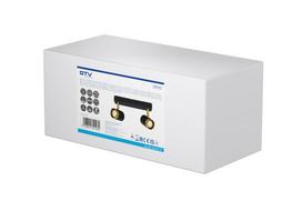 Šviestuvas lubų GTV Orio, GU10, 2 x 50 W, aukso sp./juoda sp.