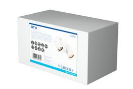Šviestuvas lubų GTV Lupo, GU10, 2 x 50 W, balta sp.