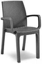 Lauko kėdė Bica Verona, juoda sp., 59 cm x 57 cm x 86 cm