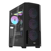 Prekė su pažeista pakuote. Kompiuterio korpusas darkFlash DF2100, juoda sp.