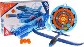 Žaislinis ginklas, su priedais Lean Toys 5in1, 32 cm Mėlyna sp.