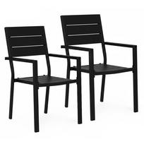 Lauko kėdė MultiGarden YC-051KD-1, juoda sp., 52 cm x 54.5 cm x 89 cm
