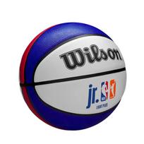 Krepšinio kamuolys Wilson Jr NBA DRV Light, 5 dydis, mėlyna sp./balta sp./raudona sp.