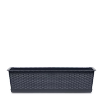 Gėlių vazonas Ratolla Case, plastikinis, 59 cm x 16 cm, antracito sp.