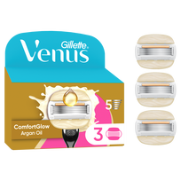 Keičiamos skustuvo galvutės Gillette Venus ComfortGlow Argan Oil, 3 vnt