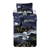 Vaikiškas patalynės užvalkalų komplektas Harry Potter Hogwarts Night, mėlyna sp./juoda sp., 140 x 200 cm