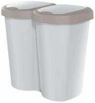 Rūšiavimo šiukšliadėžė Keden Compacta B Duo, 40L l, ruda sp./pilka sp.