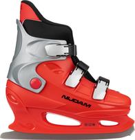 Dailiojo čiuožimo pačiūžos Nijdam Rental Hardboot Frozen Flair, sidabro sp./juoda sp./raudona sp., 40 - 41