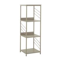 Pastatoma lentyna Home4you Dimitra, pilka sp., 124 cm x 40 cm x 40 cm