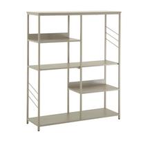 Pastatoma lentyna Home4you Dimitra, pilka sp., 124 cm x 30 cm x 100 cm