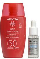 Priemonė įdegio priežiūrai veidui Apivita Bee Sun Safe Summer Protection Duo SPF50, 60 ml