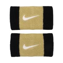 Riešinės Nike Swoosh N0001586055OS, aukso sp./juoda sp., 2 vnt.