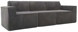 Modulinė sofa Homla Lykke, tamsiai pilka sp., 88 x 263 cm x 73 cm
