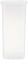 Dėžutė maistui Domotti Albert, 2.25 l, 12 cm x 12 cm, skaidri sp./balta sp.