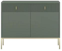 Komoda Maggiore MA02, aukso sp./žalia sp., 82.6 cm x 104.2 cm x 39 cm